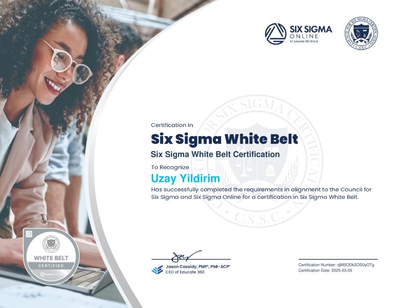 Educate 360 Six Sigma White Belt Certification